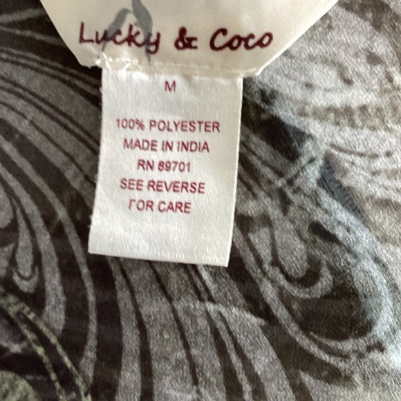 Beaded Floral Chiffon Tunic - Picture 2 of 5